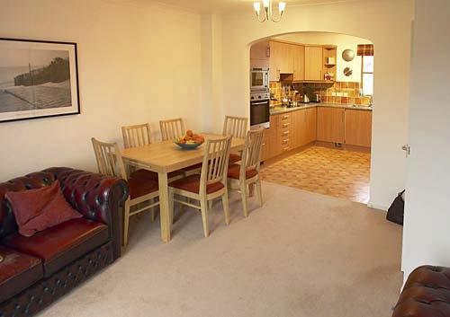 First Floor - kitchen and living area stepping out to the balcony