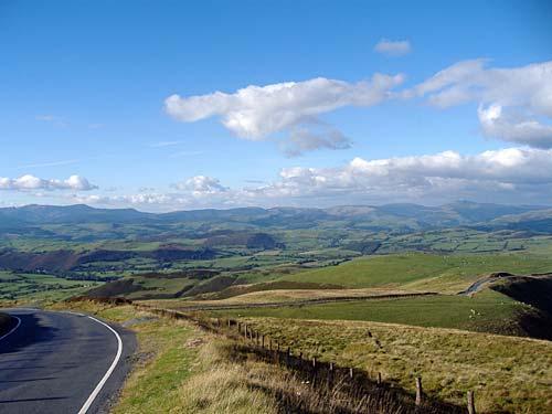 The mountain road to Machynlleth