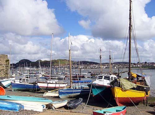 The harbour at Conwy