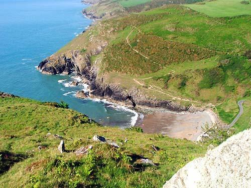 Cwmtydu is within walking distance of the cottage.