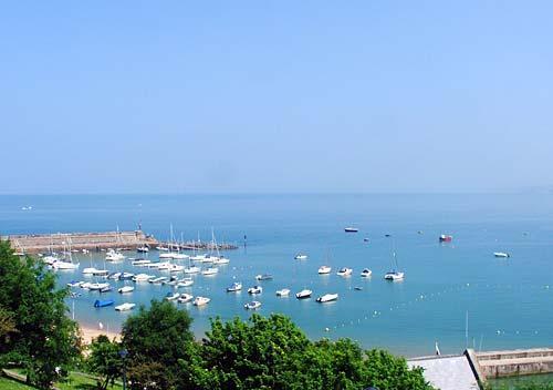 Stunning views over New Quay Bay.