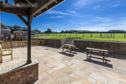 Patio area with rural views