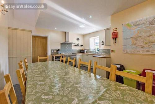 Large dining table to seat 10 in the kitchen diner