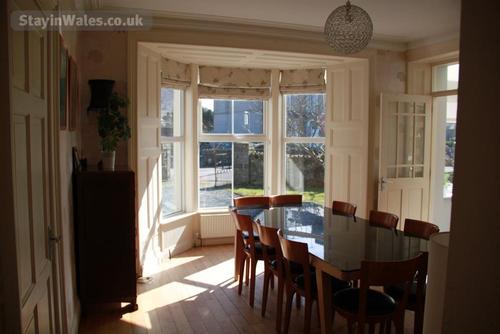 Dinning room with open fire and seats for 10 plus