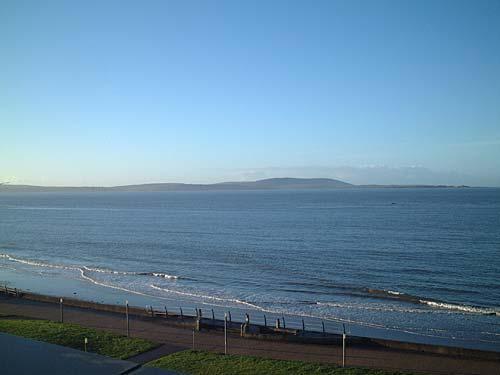 View across to the Gower at high tide