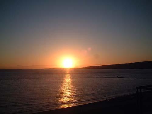 Sunset from the balcony