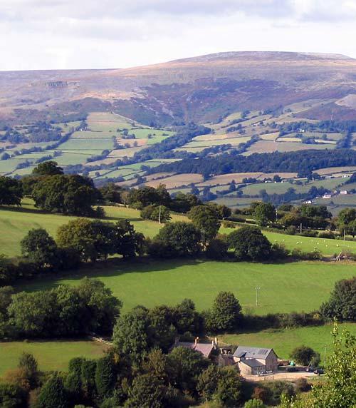 View across the valley to Old Rectory Barn