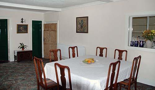 The dining room