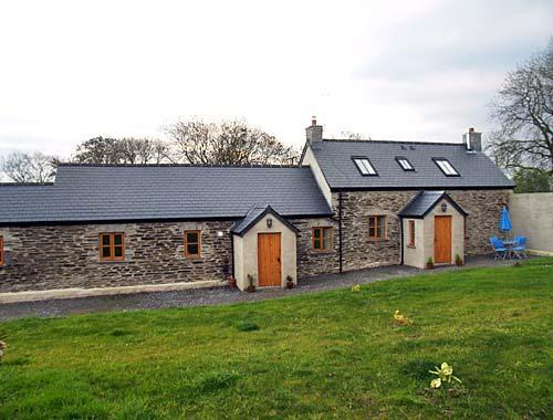 Yr Hen Dy and Y Bwthyn, two cottages on the edge of the village of Blaenwaun in West Wales