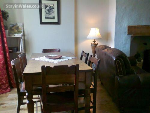 The dining area