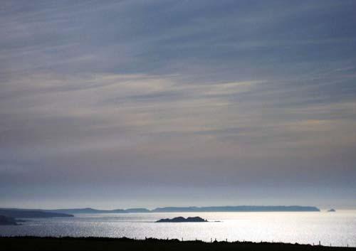Looking over to Skomer and the South of St Brides bay from Druidstone