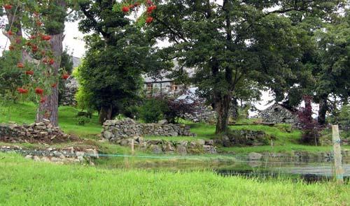 Farmhouse from lake
