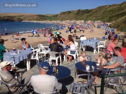 Whistling Sands beach 10 minutes walk from the cottage