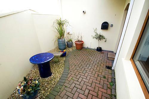 Gated patio area