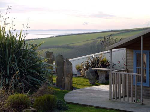 View of Garden and Landscape from Hen Beudy