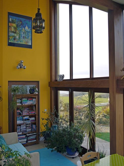 The sun room - floor to ceiling windows