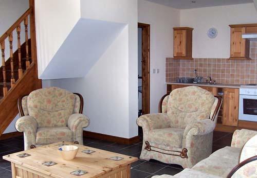 Sitting area and kitchen