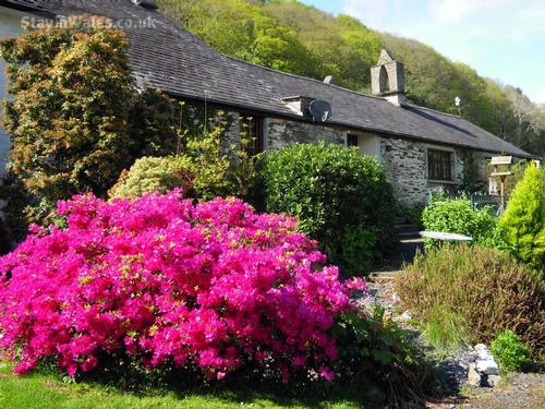 Outside the Coach House overlooking the estuary and mountains