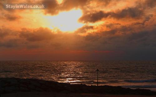 Sunset at Tywyn