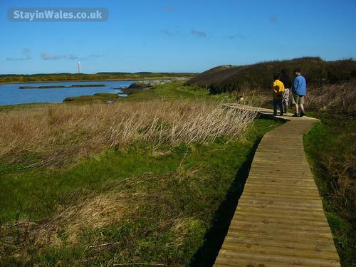 Board walk over the bridge
