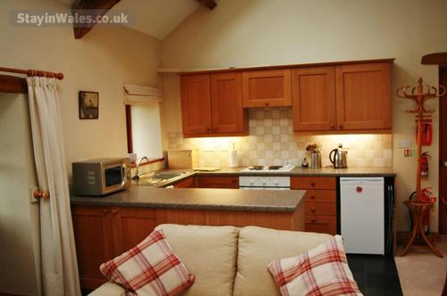 View of the kitchen area
