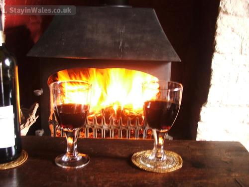 Snuggle up in front of a roaring log fire