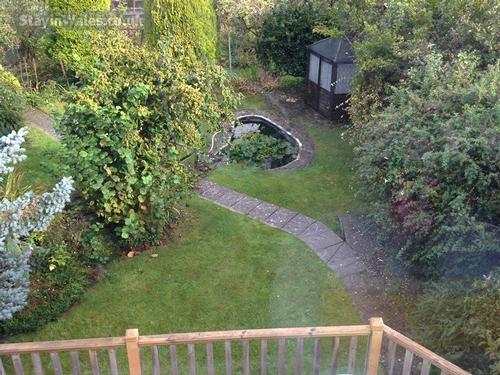 View over the garden from the balcony