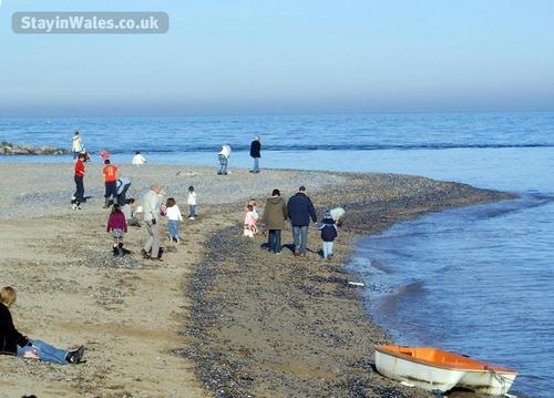 On the beach at Rhos-on-Sea