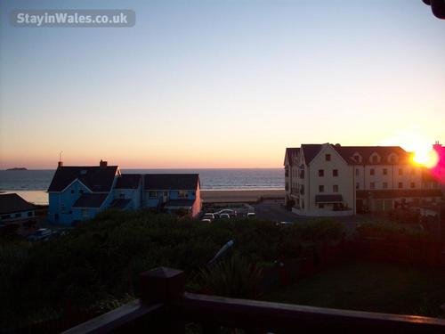 Sunset view from balcony