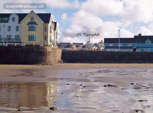 The house is close to Broad Haven's sandy beach