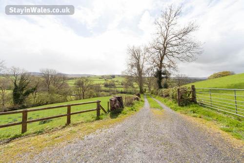 A short track from the lane leads to Nant Ifan Barn