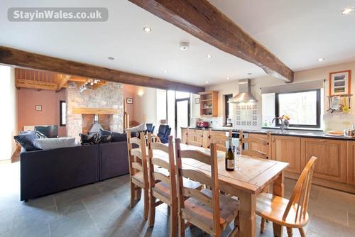 Spacious open-plan living with kitchen, dining and living area