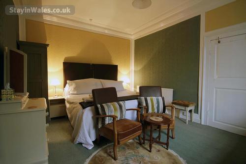 The Green room is large and has one super king size bed. Guests have been delighted with the comfort