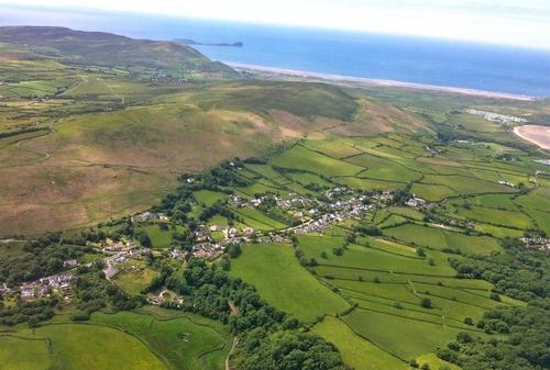Aerial View Llanmadoc