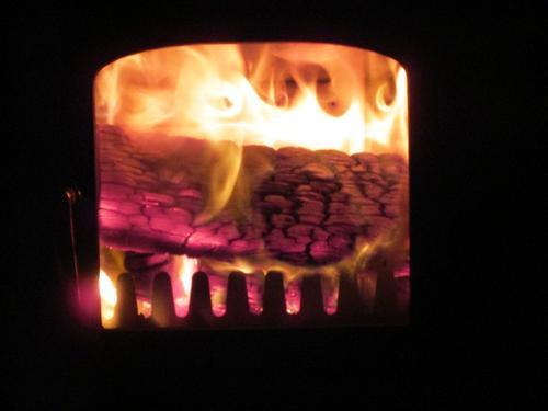 Cosy with free logs supplied by owner