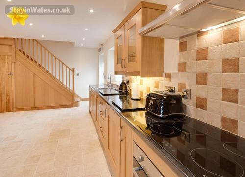 The Granary - kitchen and stairs