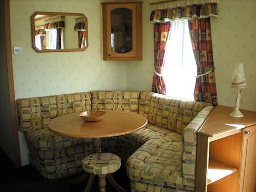 Caravan living area