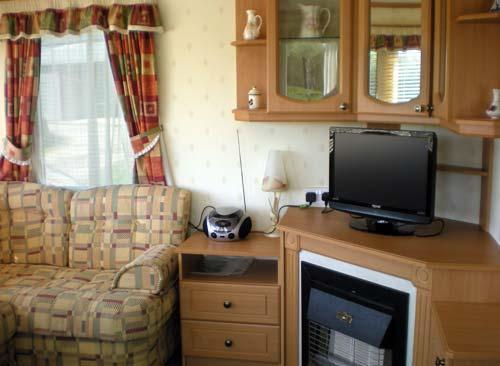 Caravan living area