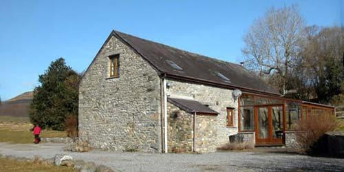 The cottage has panoramic views of the Cambrian Mountains and Brecon Beacons