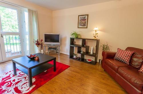 Living room with view over the park