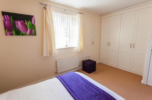 One of the three bedrooms