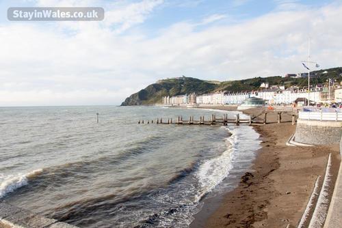 Aberystwyth promenade and beach