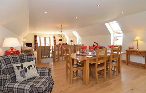 The dining area