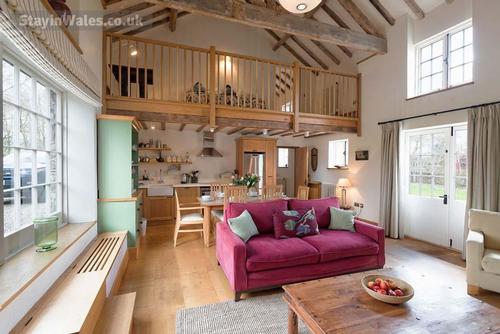 The Stables - living area and mezzanine