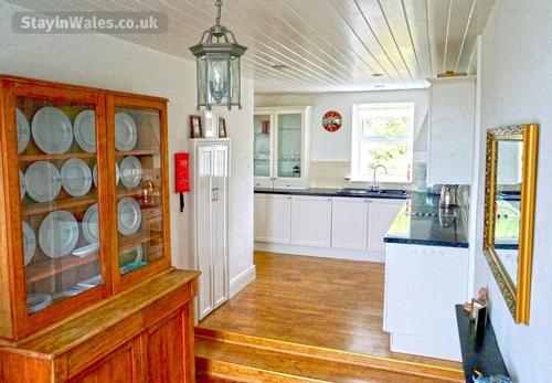 The kitchen seen from the snug area.
