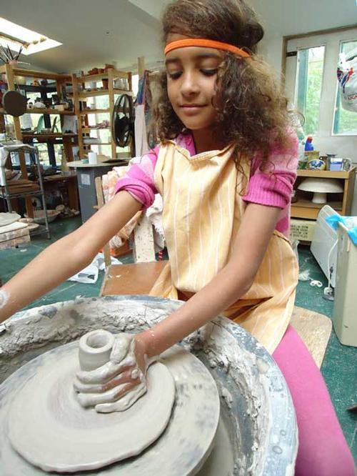 Have a go.throw a pot on the wheel in Anna''s pottery workshop on site.do some pottery while staying