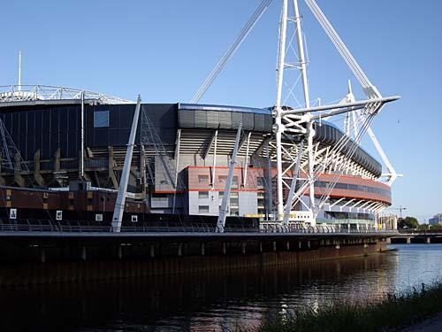 The Millennium Stadium is a short walk from Austins.
