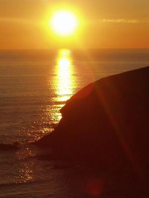 Sunset at the mouth of Nolton Haven