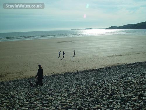 Amroth Beach at sunset