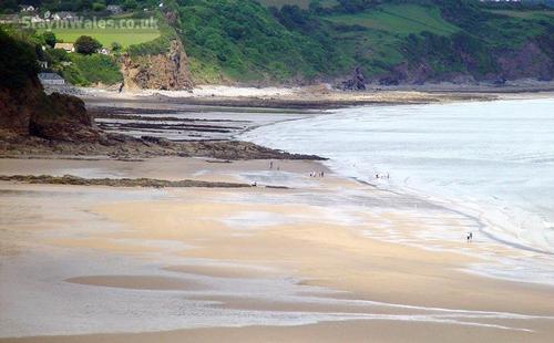 The nearest beach is at Amroth